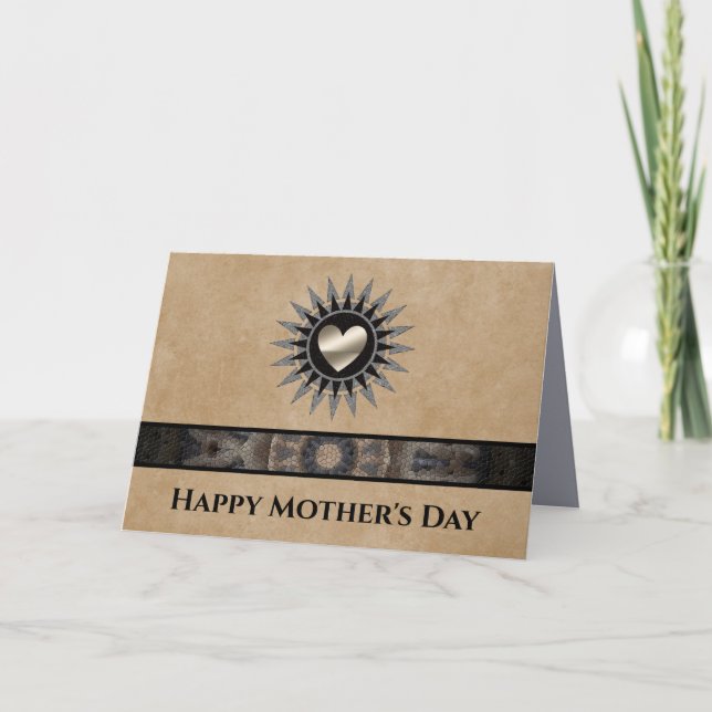 Tarjeta única para el Día de la Madre en el Suroes (Anverso)