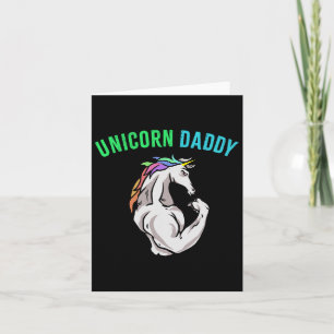 Tarjeta Unicorn Daddy - Funny Magness Fitness Bodybuilder