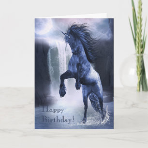 Tarjeta Unicornio azul 1
