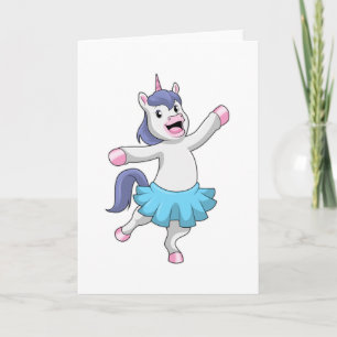 Tarjeta Unicornio como Ballerina en el ballet