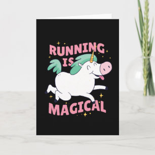 Tarjeta Unicornio Corriendo