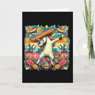 Tarjeta Unicornio Dabbing Cinco De Mayo 