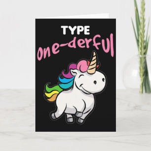 Tarjeta Unicornio de Conciencia sobre la Diabetes Diabétic