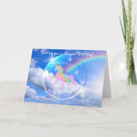 Unicornio del arco iris en cumpleaños de la