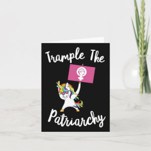 Tarjeta Unicornio Feminista Trama A La Activista Patriarca