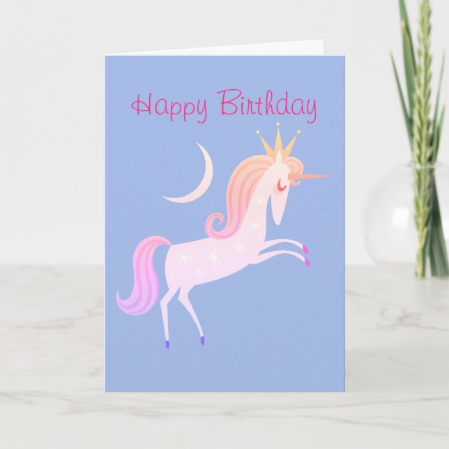 Tarjeta unicornio mágico (Anverso)