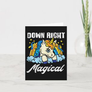 Tarjeta Unicornio Mágico de Verdad Conciencia del Síndrome