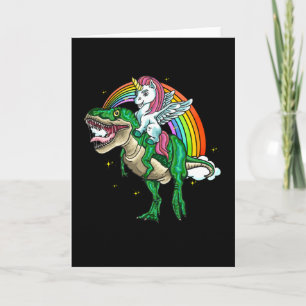 Tarjeta Unicornio monta en regalo para niños graciosos de 