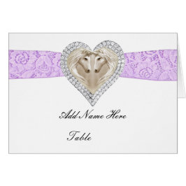 Tarjeta Unicornio Purple Lace Table Place
