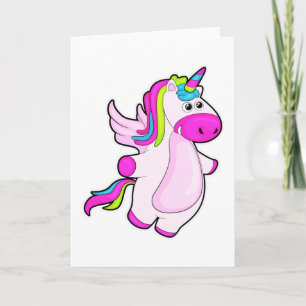 Tarjeta Unicornio volando