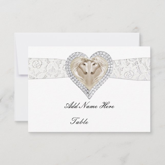 Tarjeta Unicornio Y Lugar De Mesa (Anverso)