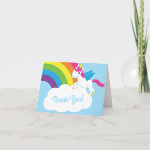 Tarjeta Unicornios y arcoíris adoran el primer tema del Fi