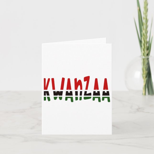 Tarjeta Unidad de Kwanzaa Amor Hombres Mujeres Niños Ameri (Anverso)