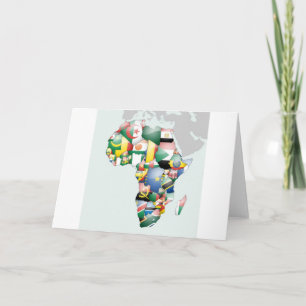 Tarjeta Unidad en la diversidad: colección de banderas de