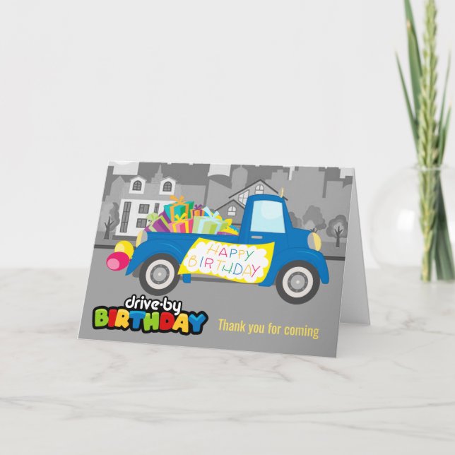 Tarjeta Unidad por fiesta de cumpleaños (Anverso)