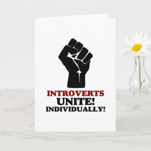 Tarjeta Unidos de introvertidos