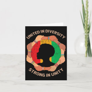 Tarjeta Unidos en la diversidad