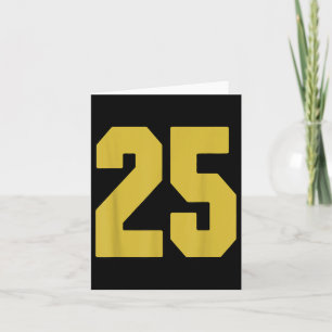 Tarjeta Uniforme de Jugador de Jersey #25