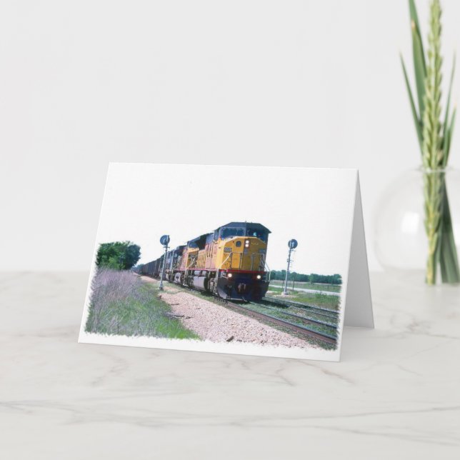 Tarjeta Unión el Pacífico Railroadiana (Anverso)