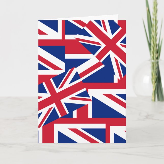 Tarjeta Union Jack a montones (Anverso)