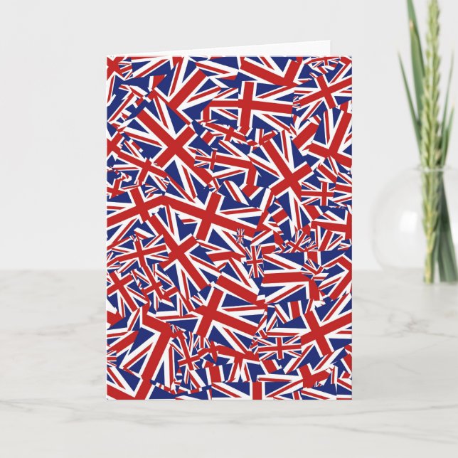 Tarjeta Union Jack Collage (Anverso)