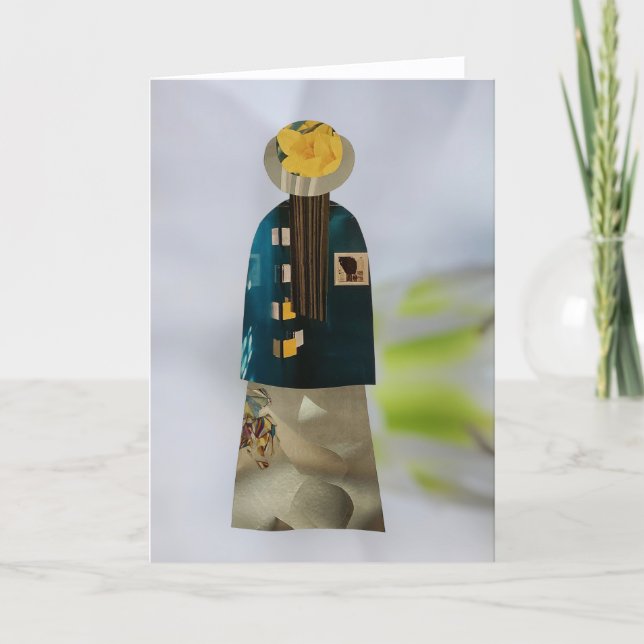 Tarjeta Unique Collage Earth Mama Ava Blank Card (Anverso)