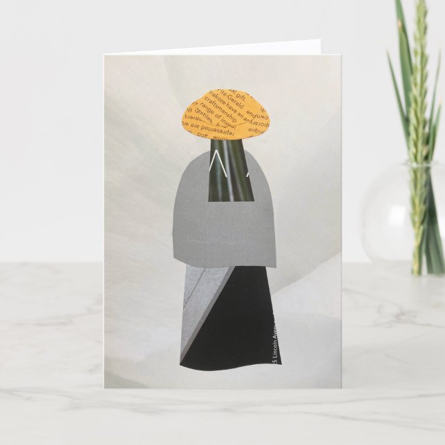 Tarjeta Unique Collage Earth Mama Vee Blank Card (Anverso)