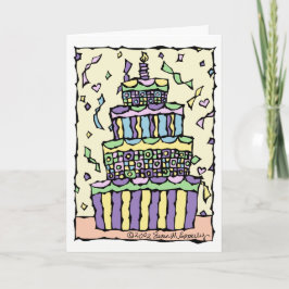 Tarjeta Unisex neutral de género reducido Cumpleaños feliz