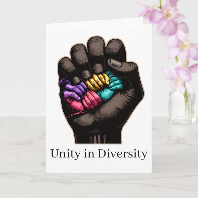 Tarjeta Unity in Diversity (Orquídea)