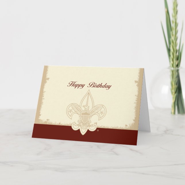 Tarjeta universal del feliz cumpleaños del emblema (Anverso)