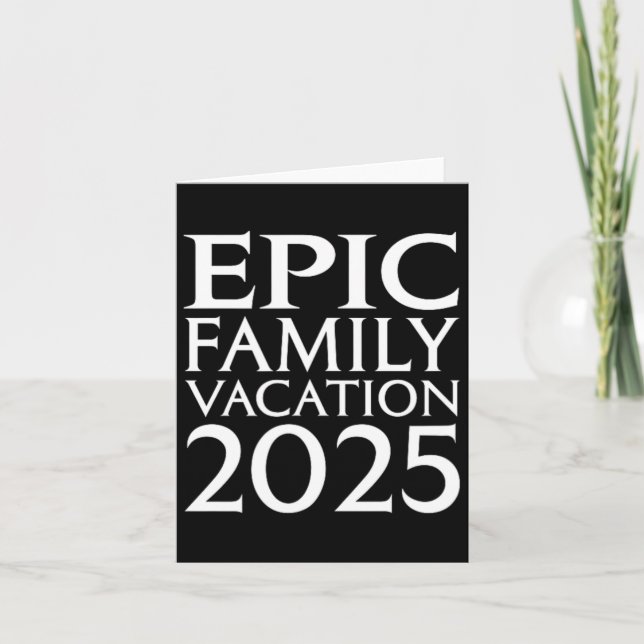 Tarjeta Universal Epic Universe Vacaciones Familiares 2025 (Anverso)