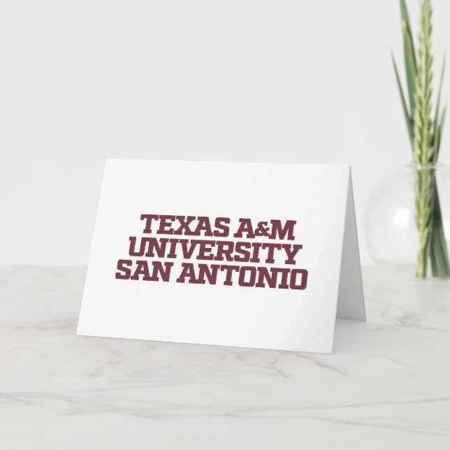 Tarjeta Universidad A&M de Texas-San Antonio (Anverso)