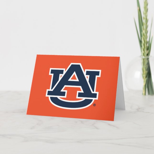 Tarjeta Universidad Auburn | Logo de Auburn UA (Anverso)