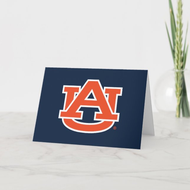 Tarjeta Universidad Auburn | Logo de Auburn UA (Anverso)