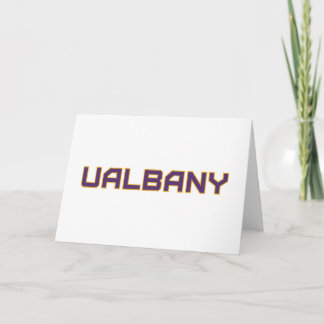 Tarjeta Universidad de Albany Wordmark