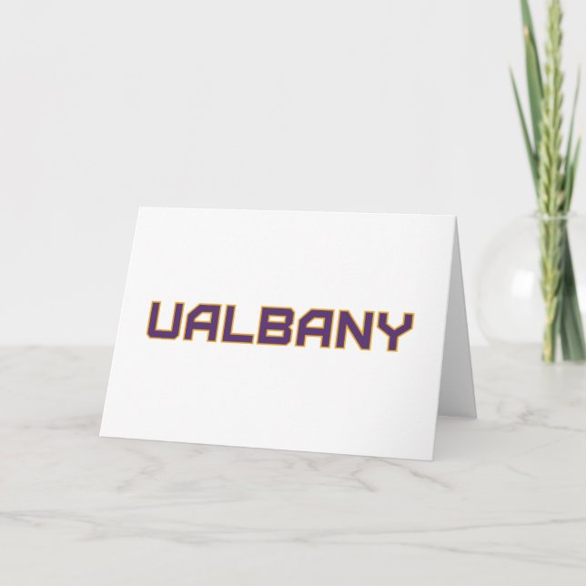 Tarjeta Universidad de Albany Wordmark (Anverso)