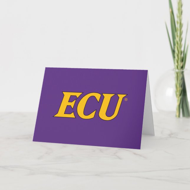 Tarjeta Universidad de Carolina del Este | Logotipo ECU (Anverso)