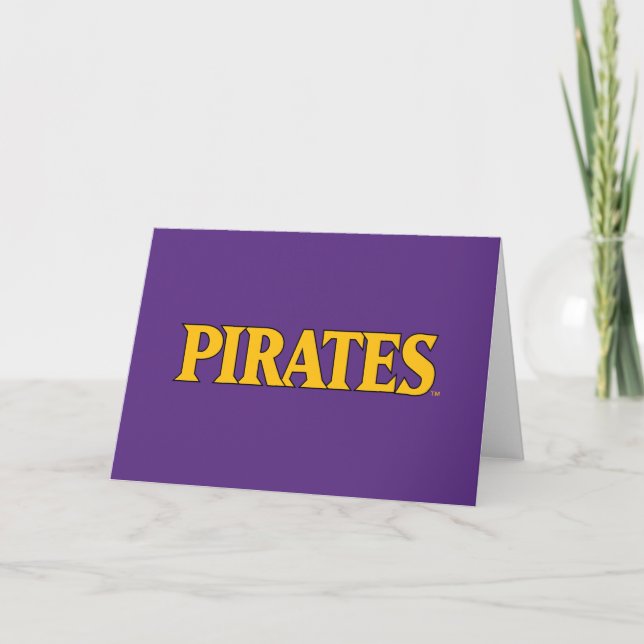 Tarjeta Universidad de Carolina del Este | Piratas 2 (Anverso)