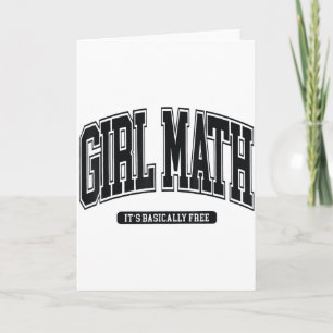 Tarjeta Universidad de Girl Math 