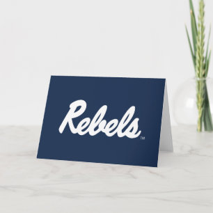 Tarjeta Universidad de Misisipi   Script Rebels
