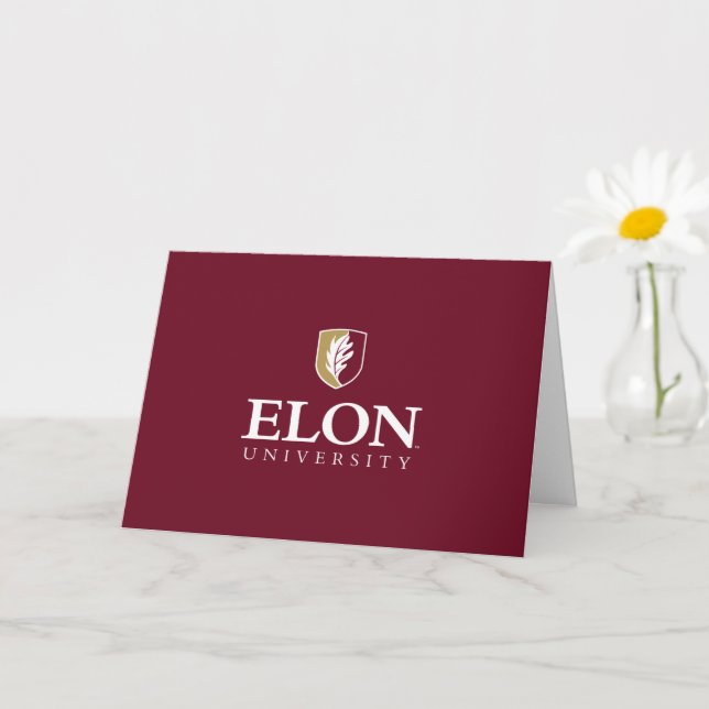 Tarjeta Universidad Elon | Felicitaciones Graduado (Planta pequeña)