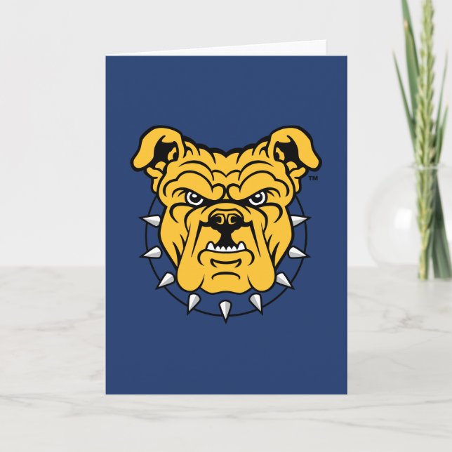 Tarjeta Universidad Estatal NCA&T | Cara de Bulldog (Anverso)