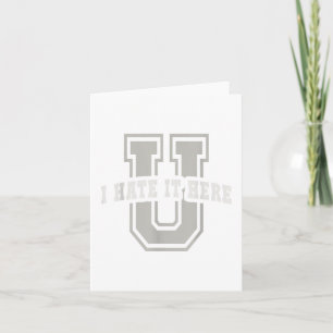 Tarjeta Universidad Sarcástica Odio Estar Aquí Te Gradúas