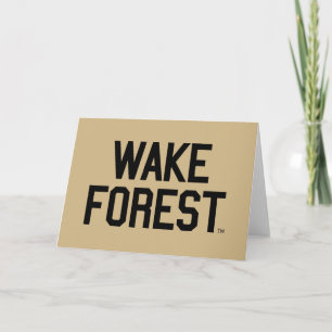 Tarjeta Universidad Wake Forest   Bosque Wake