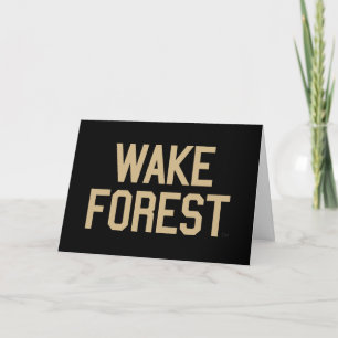 Tarjeta Universidad Wake Forest   Bosque Wake