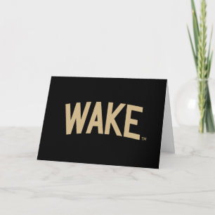 Tarjeta Universidad Wake Forest   Wake Arch