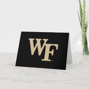 Tarjeta Universidad Wake Forest   WF