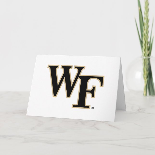 Tarjeta Universidad Wake Forest | WF (Anverso)