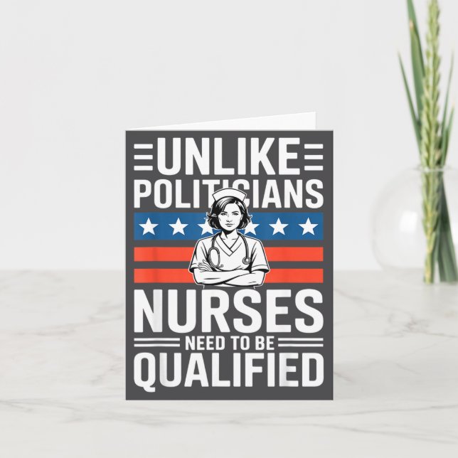 Tarjeta Unlike Liticians Nurses Need To Be Qualified Sarca (Anverso)