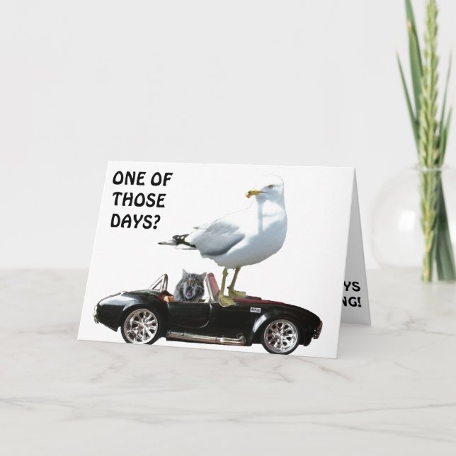 Tarjeta ¿Uno de esos días? (Anverso)